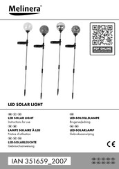 MELINERA 351659 2007 Instructions For Use Manual
