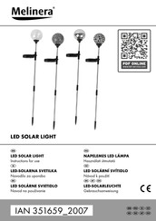 MELINERA 351659 2007 Instructions For Use Manual