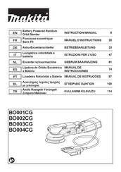 Makita BO004CGZJNL Instruction Manual