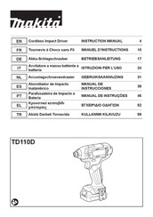 Makita TD110DSAE Instruction Manual