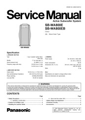 Panasonic SB-WA800EB Service Manual