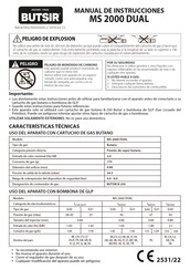 BUTSIR MS 2000 DUAL Instruction Manual