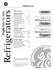 GE Profile Arctica 27 Owner's Manual And Installation