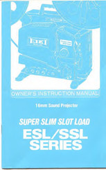 Eiki SUPER SLIM SLOT LOAD ESL Series Owner's Instruction Manual