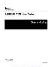 Texas Instruments ADS5553 User Manual