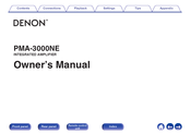 Denon PMA-3000NE Owner's Manual