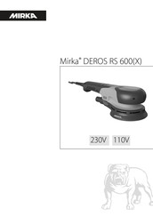 MIRKA DEROS RS 600X Operating Instructions Manual