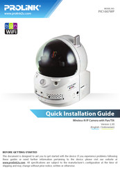 PROLiNK PIC1007WP Quick Installation Manual