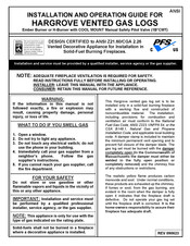 Hargrove 18CNHB1B5CMT Installation And Operation Manual