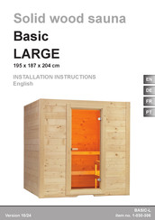 Harvia BASIC-L Installation Instructions Manual