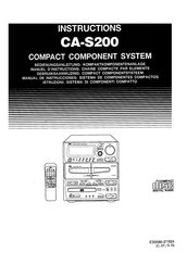 Jvc CA-S200 Instructions Manual