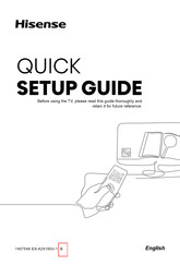Hisense 40A4N Quick Setup Manual