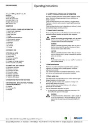ebm-papst G3G190-RC05-02 Operating Instructions Manual