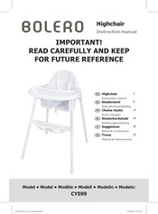 BOLERO CY599 Instruction Manual