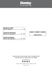 Danby DBC057D1BSS Owner's Manual