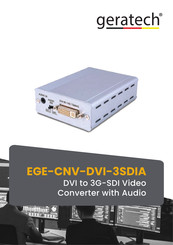 geratech EGE-CNV-DVI-3SDIA Operation Manual