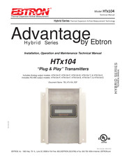 Ebtron Hybrid HTN104-F Installation, Operation And Maintenance Manual