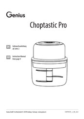 Genius Choptastic Pro SR01 Instruction Manual