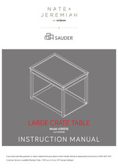 Sauder 436616 Instruction Manual