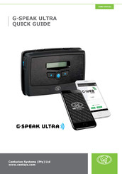 CENTURION SYSTEMS G-SPEAK ULTRA Instructions Manual