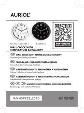 Auriol 4-LD6584-1 Operating And Safety Instructions Manual