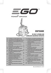 EGO POWER + BSP3500E Original Instructions Manual