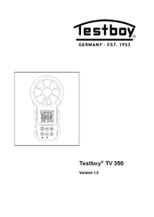 Testboy TV 350 Operating Instructions Manual