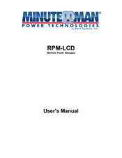 Minuteman RPM208N1LCD-IEC User Manual