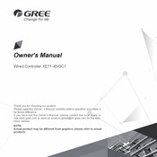 Gree XE71-45/GC1 Owner's Manual