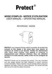 Protect AD20W User Manual