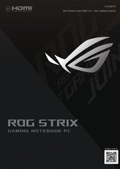 Asus ROG Strix SCAR 16 G634JZR-N4086W Manual