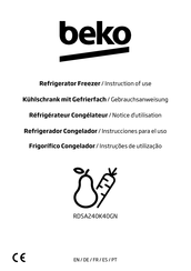 Beko RDSA240K40GN Instructions For Use Manual