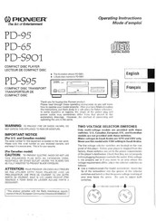 Pioneer PD-S901 Operating Instructions Manual
