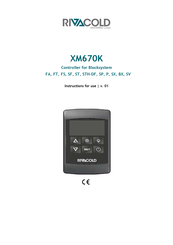 Rivacold XM670K Instructions For Use Manual