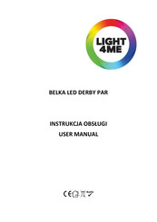 Light4Me BELKA LED DERBY PAR User Manual