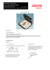 Java wellness M203 Instructions For Use Manual