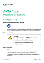 cytiva AKTA flux s Unpacking Instructions Manual