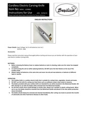 Basilico 639860 Instructions For Use Manual