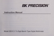 Bk Precision 2831C Instruction Manual