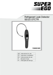 Super Ego SEGO DTCTR Instructions For Use Manual