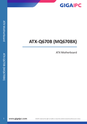 GIGAIPC ATX-Q670B Manual