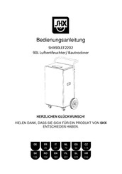 SHX SHX90LEF2202 Operating Instructions Manual