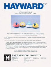 Hayward Aquabug Owner's Manual