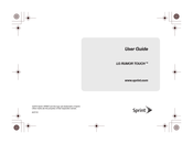 LG RUMOR TOUCH LGLN510.ASPRDB User Manual