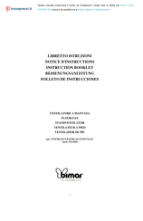 Bimar VP307BL.EU Instruction Booklet