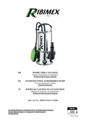 Ribimex 511886 User And Maintenance Manual