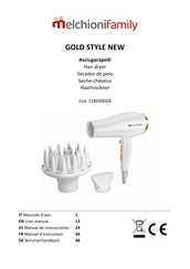 Melchioni GOLD STYLE NEW User Manual