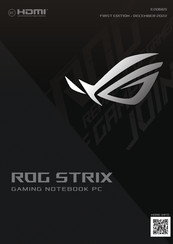 Asus ROG Strix SCAR 17 X3D Manual