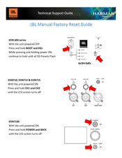Harman JBL PROFESSIONAL IRX ONE Factory Reset