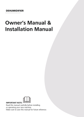Midea MDDM-20DEN7 Owner's Manual & Installation Manual